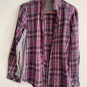 Plaid Button-Up Shirt